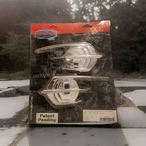 Kuryakyn 7363 Chrome Motorcycle Accent Accessory: Falcon Fairing Emblem Cover